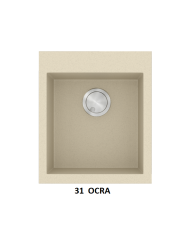 Νεροχύτης Γρανιτένιος Sanitec Ultra Granite 813 45 1B  (45X50) Βαρέως Τύπου