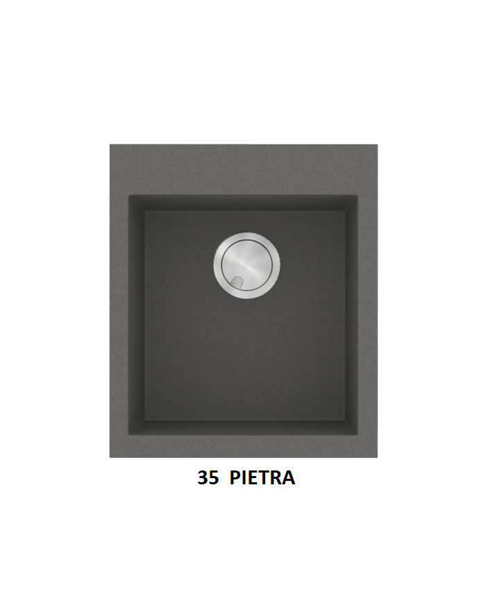 Νεροχύτης Γρανιτένιος Sanitec Ultra Granite 813 45 1B  (45X50) Βαρέως Τύπου