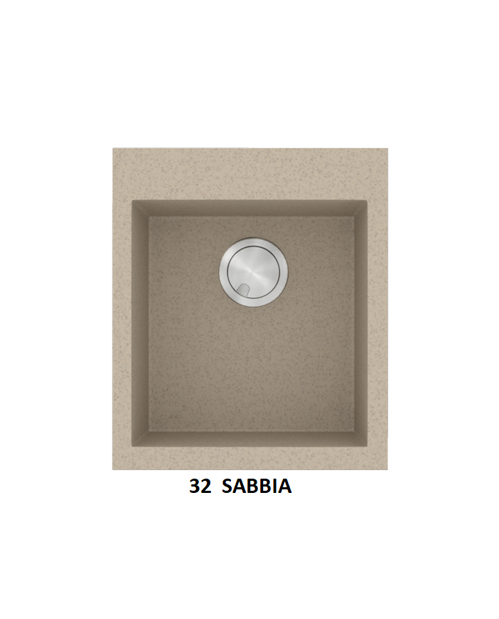 Νεροχύτης Γρανιτένιος Sanitec Ultra Granite 813 45 1B  (45X50) Βαρέως Τύπου