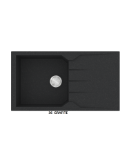 Granite Sink Sanitec Ultra Granite 814 86 1B 1D (86X50) Heavy Duty