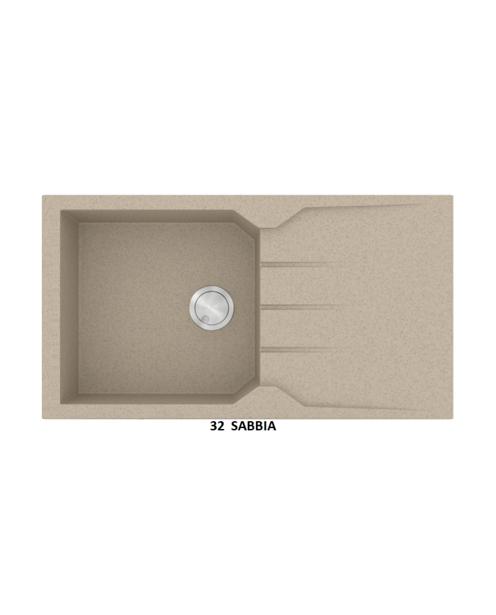 Granite Sink Sanitec Ultra Granite 814 86 1B 1D (86X50) Heavy Duty