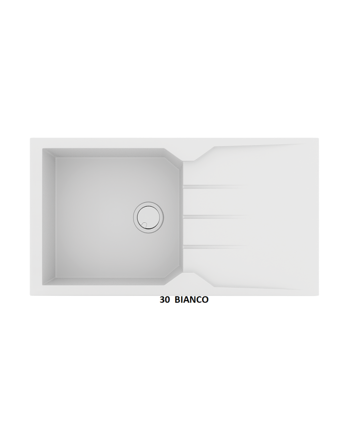 Νεροχύτης Γρανιτένιος Sanitec Ultra Granite 814 86 1B 1D (86X50) Βαρέως Τύπου