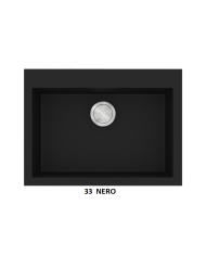 Νεροχύτης Γρανιτένιος Sanitec Ultra Granite 815 70 1B  (70X50) Βαρέως Τύπου