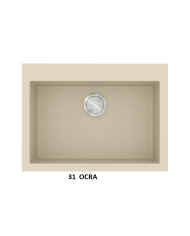 Νεροχύτης Γρανιτένιος Sanitec Ultra Granite 815 70 1B  (70X50) Βαρέως Τύπου