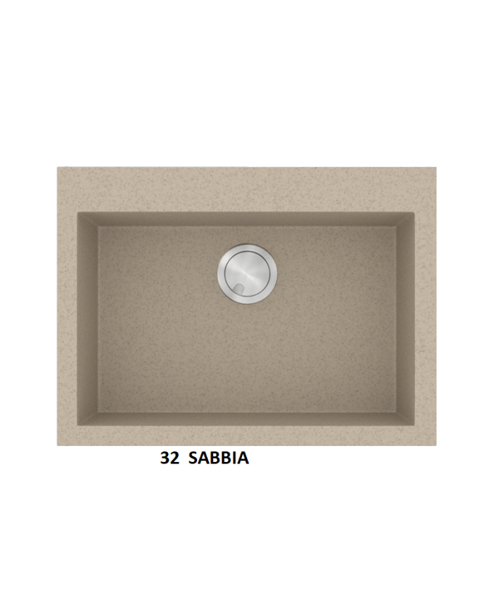 Νεροχύτης Γρανιτένιος Sanitec Ultra Granite 815 70 1B  (70X50) Βαρέως Τύπου