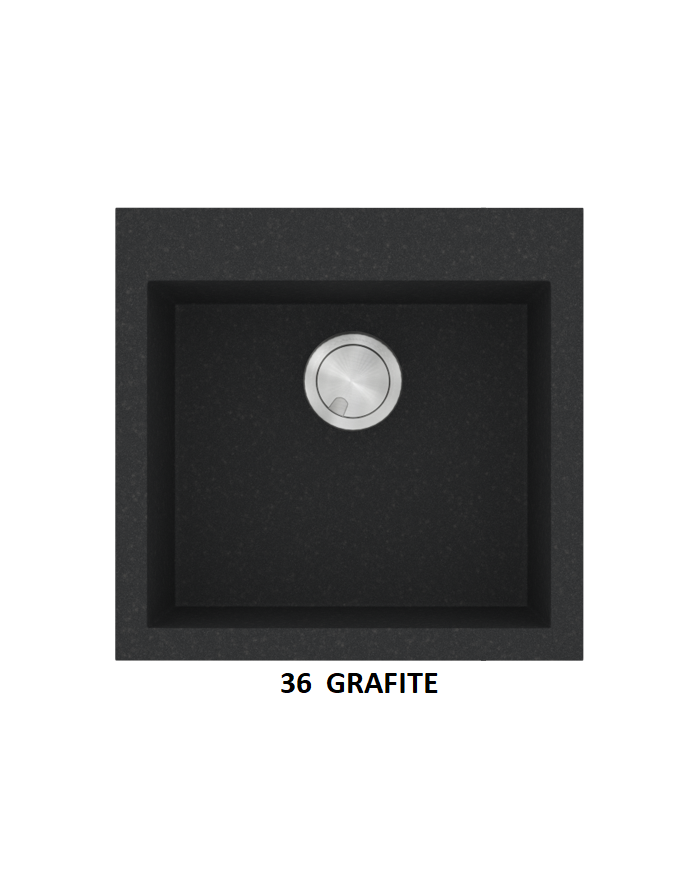 Νεροχύτης Γρανιτένιος Sanitec Ultra Granite 816 50 1B (50X50) Βαρέως Τύπου