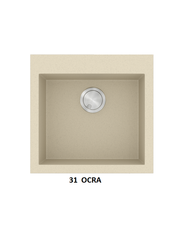 Νεροχύτης Γρανιτένιος Sanitec Ultra Granite 816 50 1B (50X50) Βαρέως Τύπου