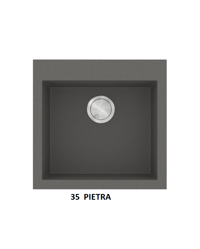 Νεροχύτης Γρανιτένιος Sanitec Ultra Granite 816 50 1B (50X50) Βαρέως Τύπου