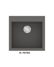 Νεροχύτης Γρανιτένιος Sanitec Ultra Granite 816 50 1B (50X50) Βαρέως Τύπου