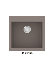 Νεροχύτης Γρανιτένιος Sanitec Ultra Granite 816 50 1B (50X50) Βαρέως Τύπου