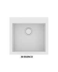 Νεροχύτης Γρανιτένιος Sanitec Ultra Granite 816 50 1B (50X50) Βαρέως Τύπου