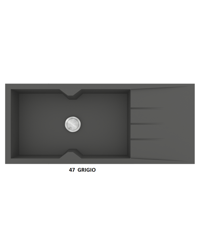 Granite Sink Sanitec Ultra Granite 817 116 1B 1D (116X50) Heavy Duty