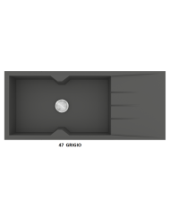 Νεροχύτης Γρανιτένιος Sanitec Ultra Granite 817 116 1B 1D (116X50) Βαρέως Τύπου