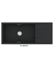 Granite Sink Sanitec Ultra Granite 817 116 1B 1D (116X50) Heavy Duty