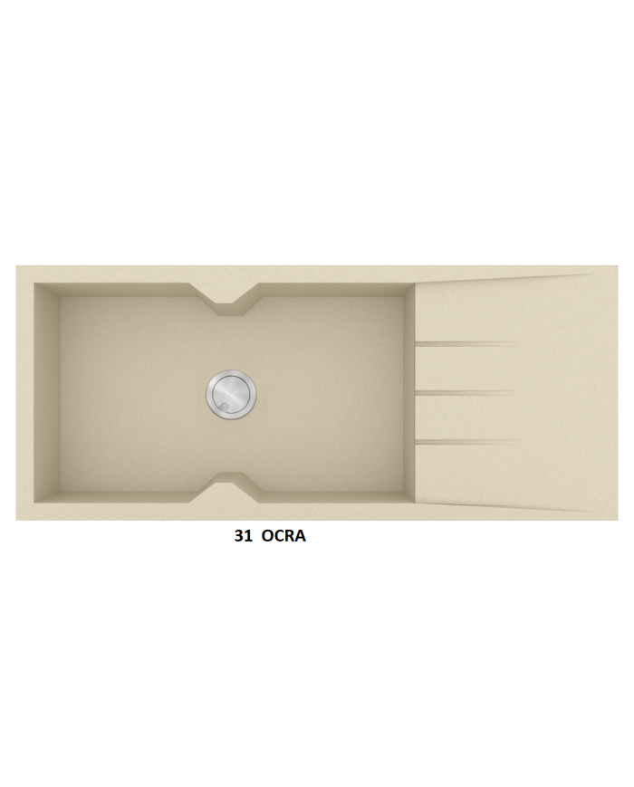 Granite Sink Sanitec Ultra Granite 817 116 1B 1D (116X50) Heavy Duty