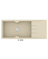 Νεροχύτης Γρανιτένιος Sanitec Ultra Granite 817 116 1B 1D (116X50) Βαρέως Τύπου