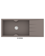 Granite Sink Sanitec Ultra Granite 817 116 1B 1D (116X50) Heavy Duty