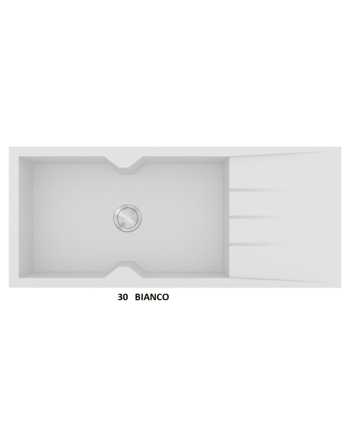 Granite Sink Sanitec Ultra Granite 817 116 1B 1D (116X50) Heavy Duty