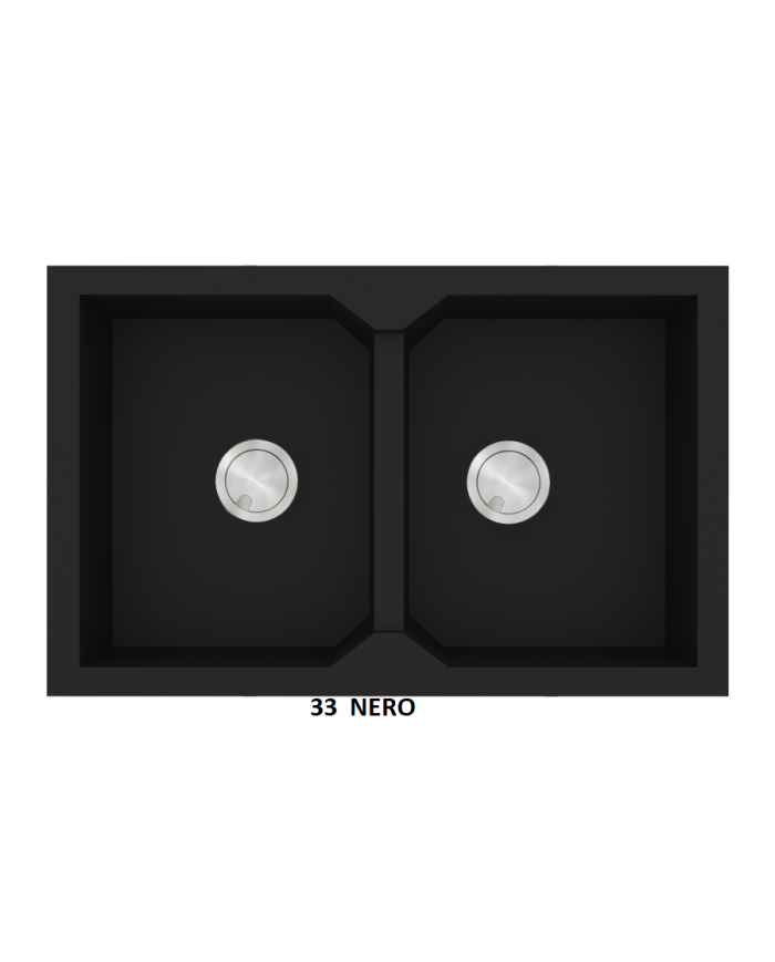 Νεροχύτης Γρανιτένιος Sanitec Ultra Granite 818 86 2B (86X50) Βαρέως Τύπου