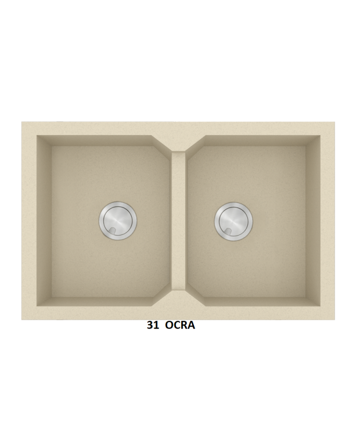 Granite Sink Sanitec Ultra Granite 818 86 2B (86X50) Heavy Duty