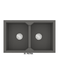 Νεροχύτης Γρανιτένιος Sanitec Ultra Granite 818 86 2B (86X50) Βαρέως Τύπου