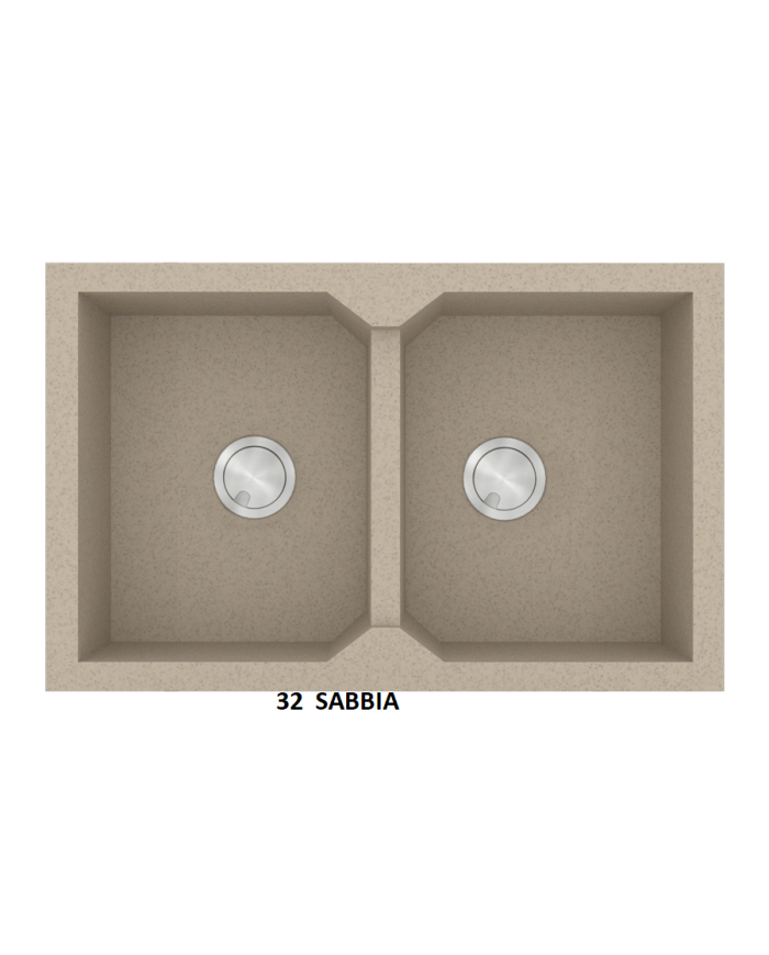 Granite Sink Sanitec Ultra Granite 818 86 2B (86X50) Heavy Duty