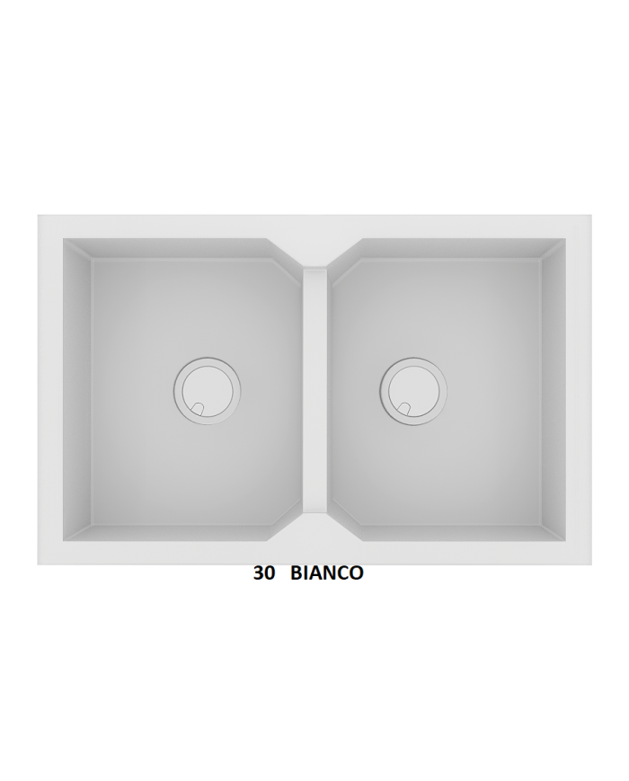 Νεροχύτης Γρανιτένιος Sanitec Ultra Granite 818 86 2B (86X50) Βαρέως Τύπου