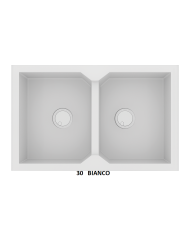 Νεροχύτης Γρανιτένιος Sanitec Ultra Granite 818 86 2B (86X50) Βαρέως Τύπου