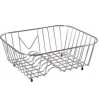 Stainless steel basket for sink Sanitec No 20 (35.5 x31 cm)