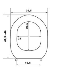 Cover - W.C Basin Lid White Plastic Imperial B320 (45x36.5cm)