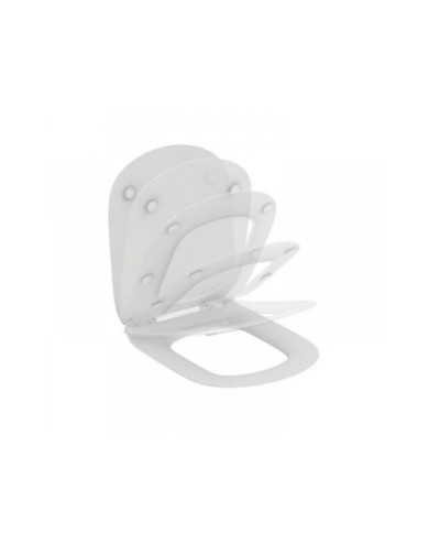 Κάλυμμα - Καπάκι Λεκάνης W.C Λευκό Tema Slim Duroplast Soft Close Αποσπώμενο Βαρέως Τύπου (44,5x36cm)