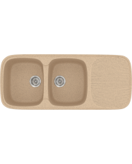 Sanitec Classic 300 Synthetic Granite Sink (116 X 50cm) Reversible