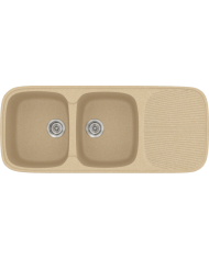 Sanitec Classic 300 Synthetic Granite Sink (116 X 50cm) Reversible