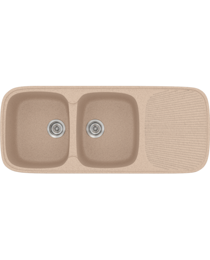 Sanitec Classic 300 Synthetic Granite Sink (116 X 50cm) Reversible