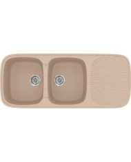 Sanitec Classic 300 Synthetic Granite Sink (116 X 50cm) Reversible