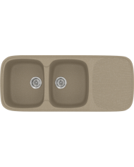 Sanitec Classic 300 Synthetic Granite Sink (116 X 50cm) Reversible