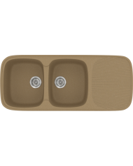 Sanitec Classic 300 Synthetic Granite Sink (116 X 50cm) Reversible