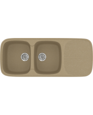 Sanitec Classic 300 Synthetic Granite Sink (116 X 50cm) Reversible