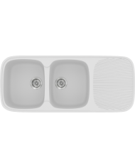 Sanitec Classic 300 Synthetic Granite Sink (116 X 50cm) Reversible