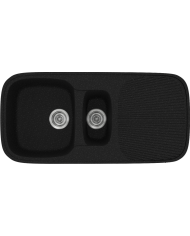 Νεροχύτης Συνθετικός Γρανίτης Sanitec Classic 301 (97 X 50cm) Aντιστρεφόμενος Επικαθήμενος