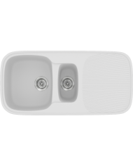 Sanitec Classic 301 Synthetic Granite Sink (97 X 50cm) Reversible