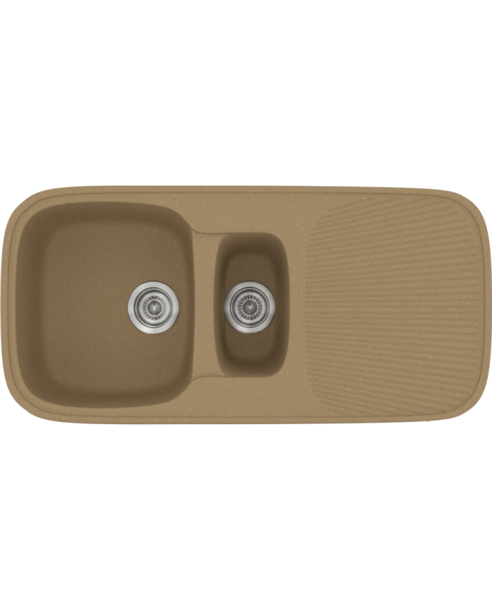 Sanitec Classic 301 Synthetic Granite Sink (97 X 50cm) Reversible