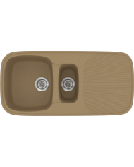 Sanitec Classic 301 Synthetic Granite Sink (97 X 50cm) Reversible