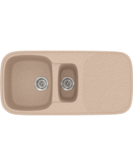 Sanitec Classic 301 Synthetic Granite Sink (97 X 50cm) Reversible