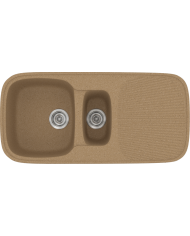 Sanitec Classic 301 Synthetic Granite Sink (97 X 50cm) Reversible