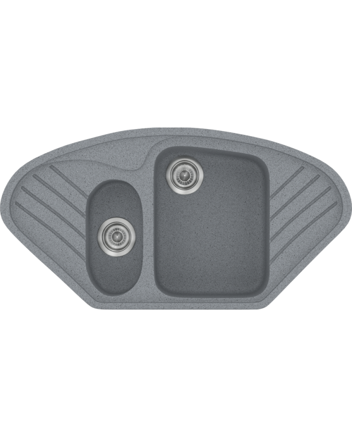 Νεροχύτης Συνθετικός Γρανίτης Sanitec Classic 302 (96 X 51cm) 'Ενθετος