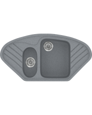 Νεροχύτης Συνθετικός Γρανίτης Sanitec Classic 302 (96 X 51cm) Επικαθήμενος