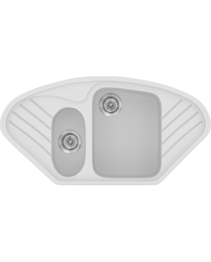 Νεροχύτης Συνθετικός Γρανίτης Sanitec Classic 302 (96 X 51cm) 'Ενθετος