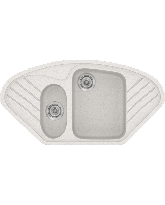 Νεροχύτης Συνθετικός Γρανίτης Sanitec Classic 302 (96 X 51cm) 'Ενθετος