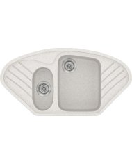 Νεροχύτης Συνθετικός Γρανίτης Sanitec Classic 302 (96 X 51cm) 'Ενθετος